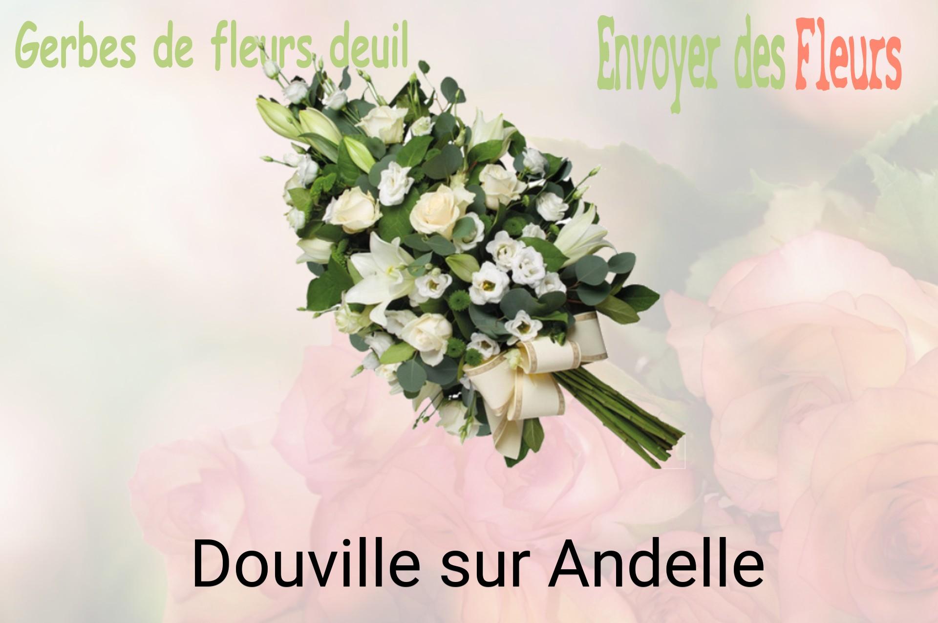 Gerbe de fleurs de deuil livrée à Douville-sur-Andelle